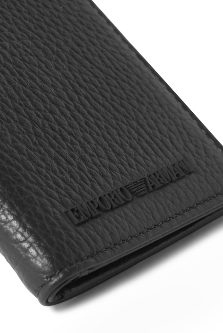 EA Bi-Fold Wallet in Tumbled Leather